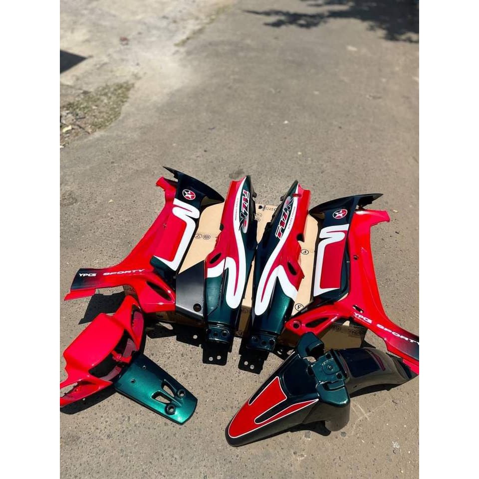 Cover Body Fizr F1zr Caltex Hijau Merah Full Set Halus Cover Bodi Yamaha Fiz r