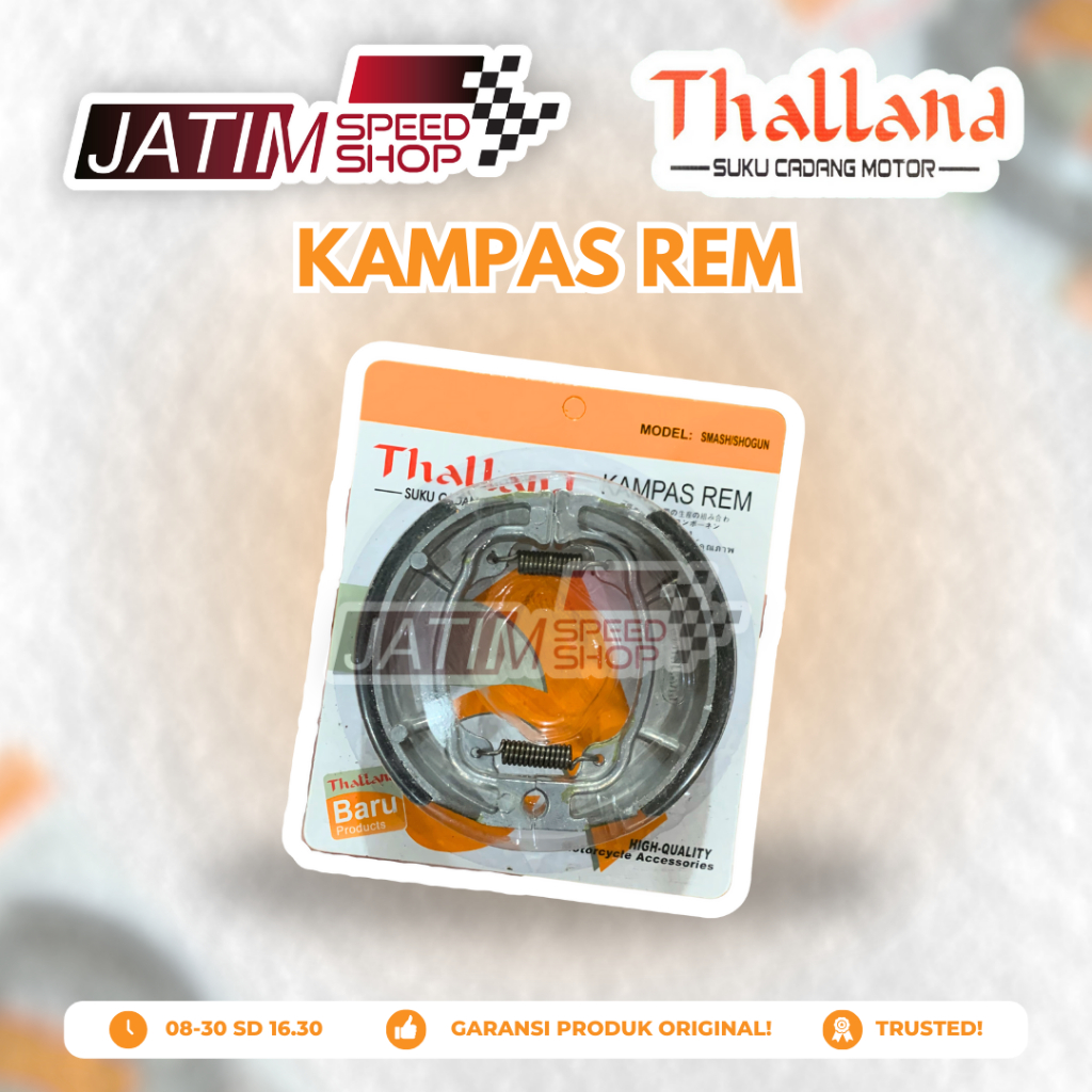 Thalland Kampas Rem Belakang Force 1 RX King Vario Beat Grand Shogun Smash Thunder Spin