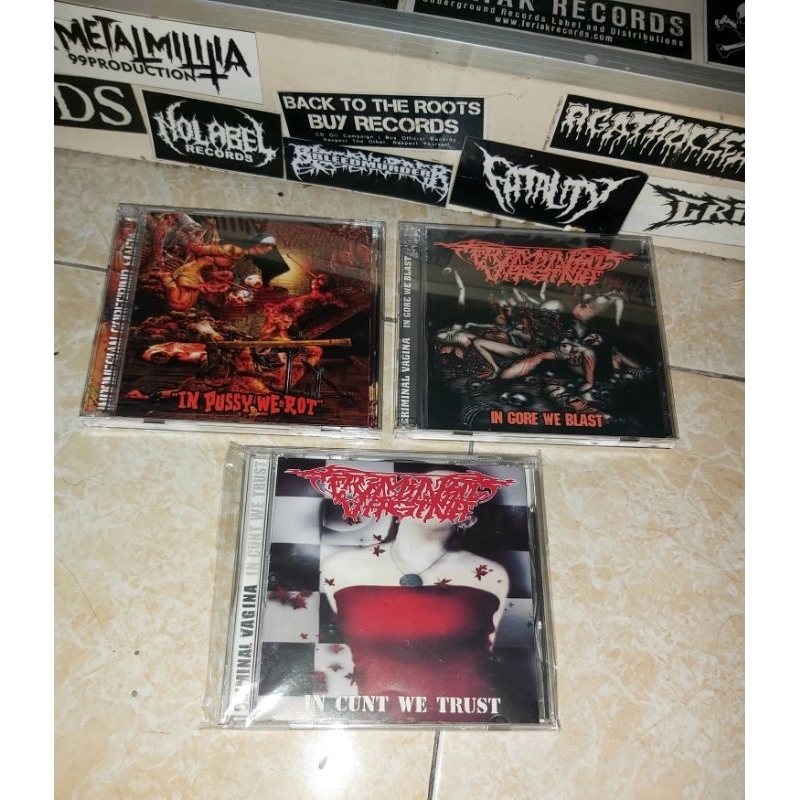 Paket 3 CD Album Band CRIMINAL VAGINA