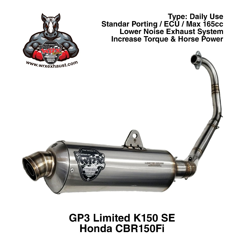 Knalpot WRX GP3 Limited K150 SE CBR150Fi