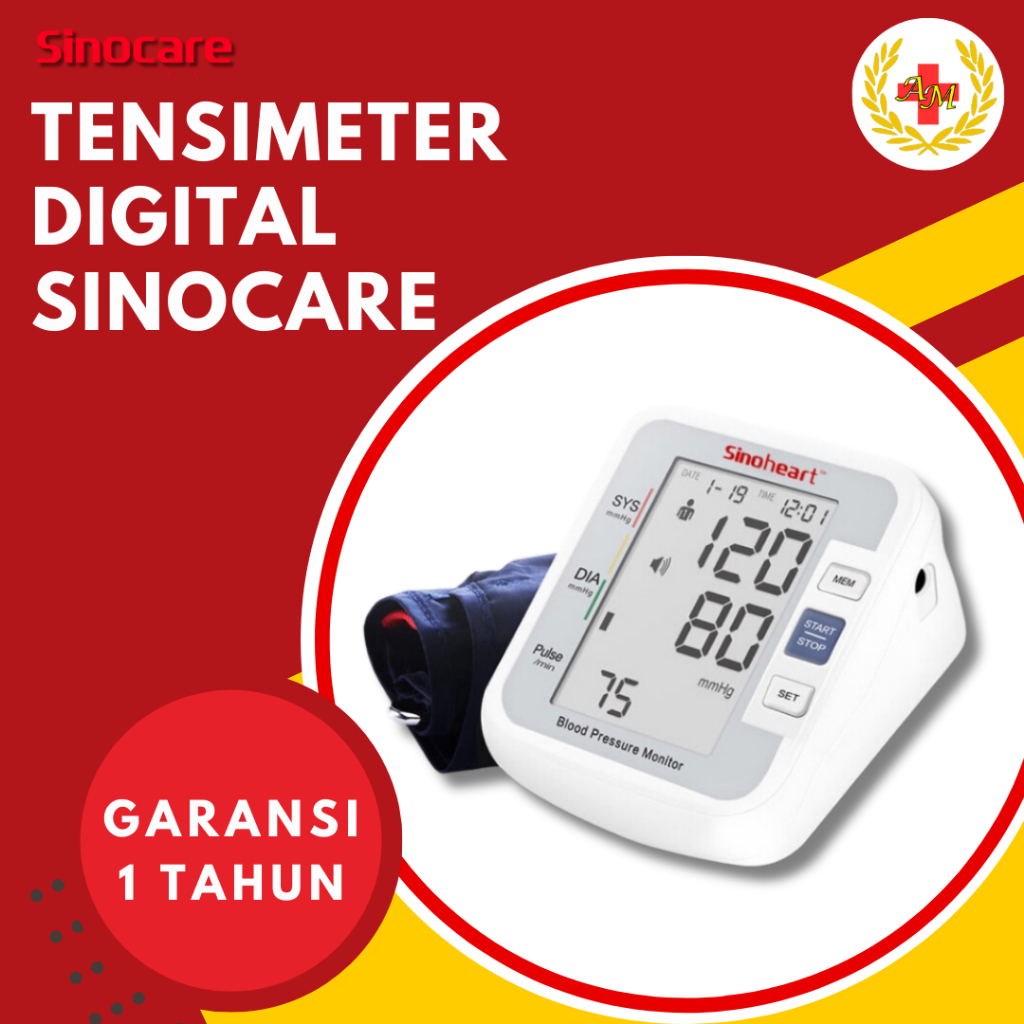Tensimeter Digital Alat Ukur Tekanan Darah Sinocare Tensi Digital