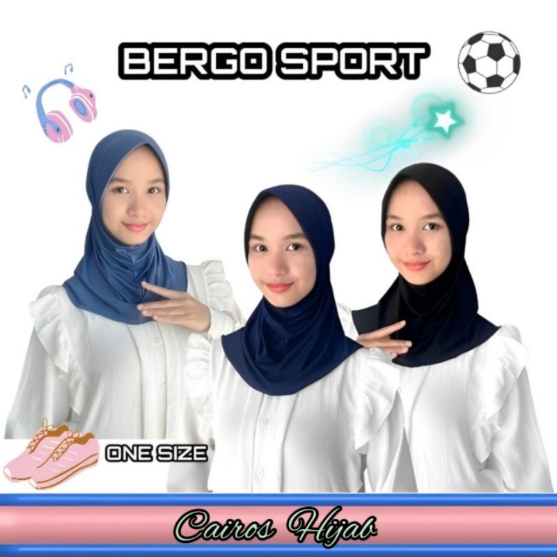 BERGO SPORT #HIJAB SPORT #HIJAB OLAHRAGA #HIJAB SPORTY #BERGO INSTAN SPORT