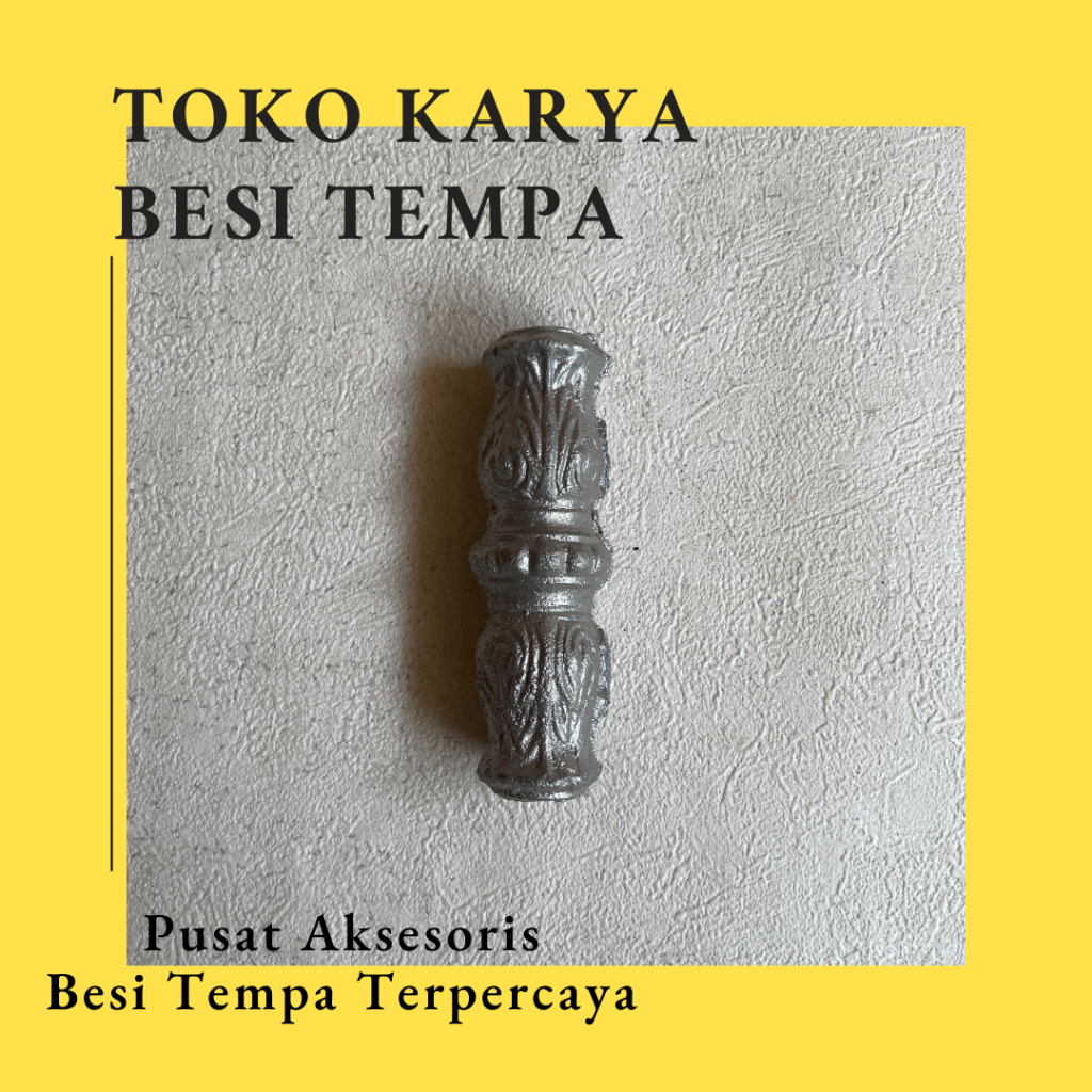 Ornamen Besi Semprong AL Bulat 16 mm / Ornamen Besi Tempa / Ornamen Pagar Besi dan Tralis / Aksesori