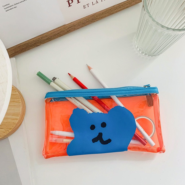 

GUMMY BEAR TRANSPARENT PVC PENCIL CASE — TEMPAT PENSIL ALAT TULIS