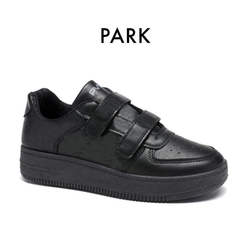 PVN Jimin Sepatu Sekolah Hitam Sneakers Wanita Korea Casual Sport Shoes Black 512