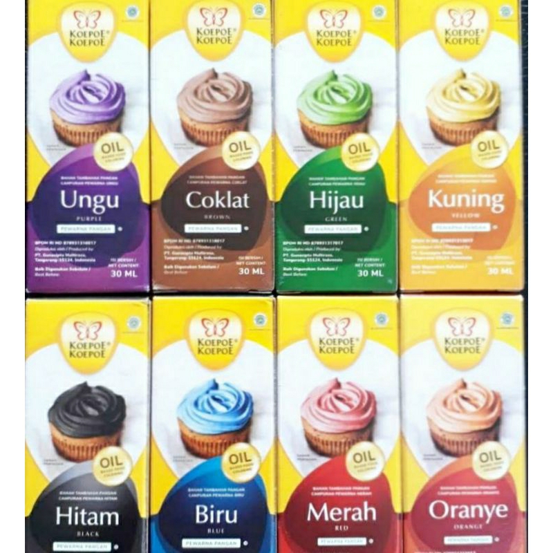 

Koepoe Pewarna Makanan (OIL BASE) 30ml