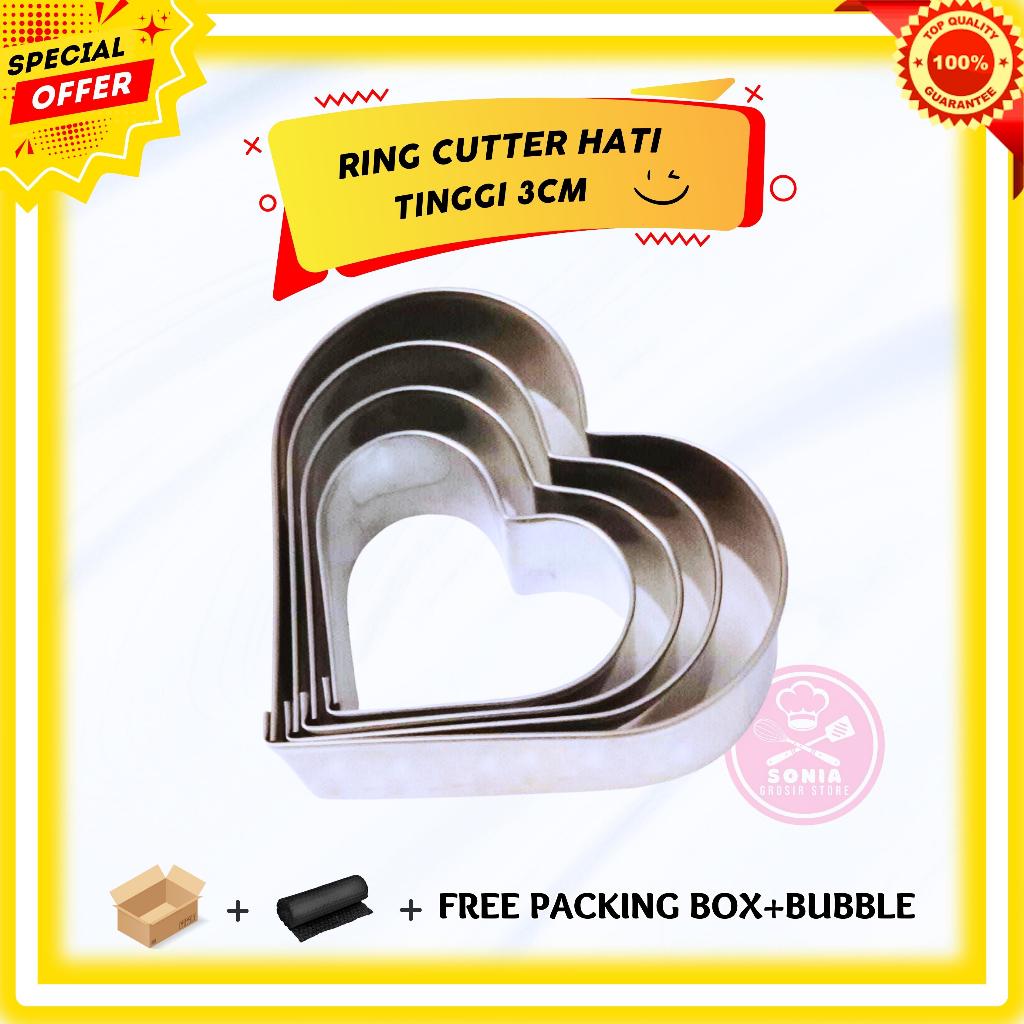 Ring Cutter Bentuk Hati / Ring Hati /  Ring Roti Hati / Ring Kue Hati / Ring Cutter Love / Ring Love