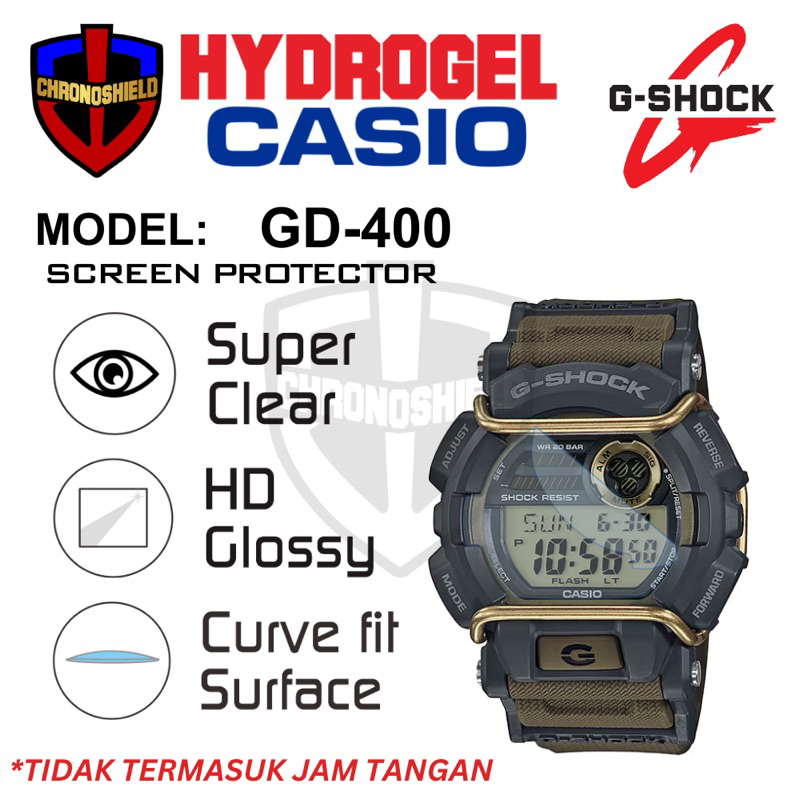 Antigores Jam Tangan Casio G-Shock GD400 HYDROGEL