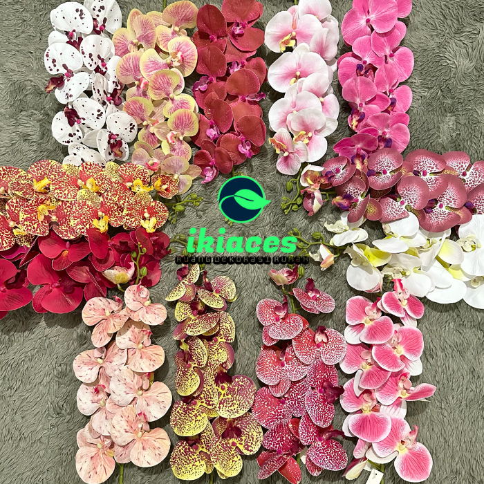 BUNGA ANGGREK ARTIFICIAL JUMBO ORCHID FLOWER BUNGA ANGGREK PLASTIK DEKORASI BUNGA HIAS MURAH