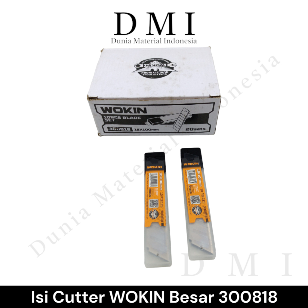 

Isi Cutter WOKIN Besar | Refill Pisau Cutter | Refill Blade 18mm
