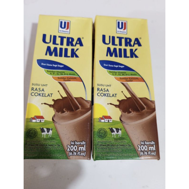 

Susu Ultra Milk UHT Cokelat 200 ML