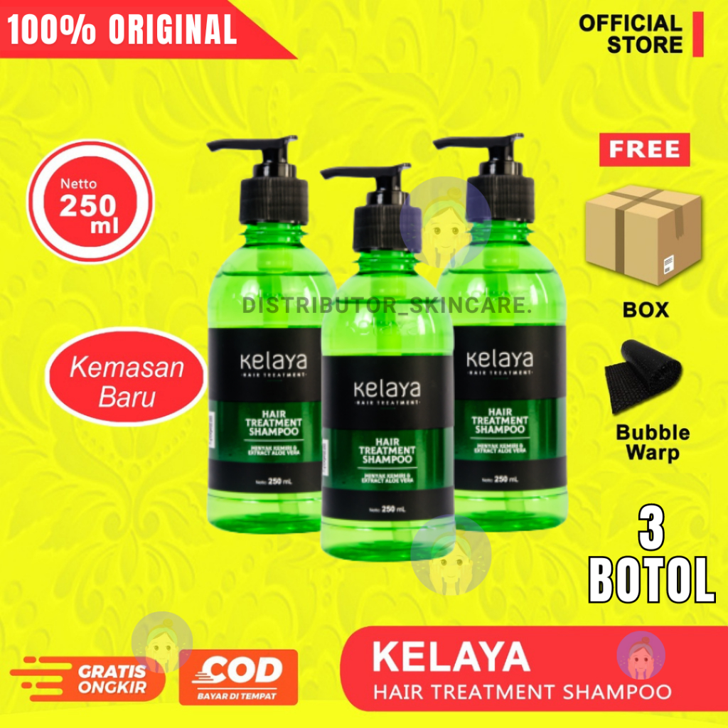 KELAYA Shampoo Hair Treatment Shampo Original Sampo BPOM / KELAYA HAIR TREATMENT SHAMPOO RAMBUT ANTI