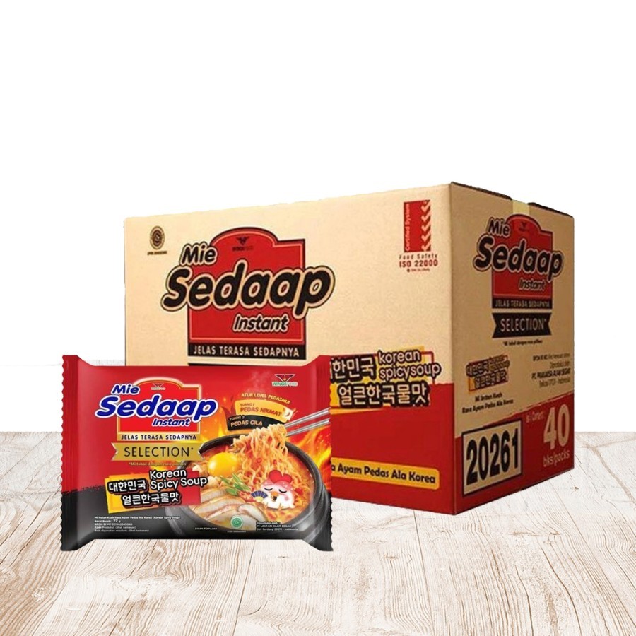 

SEDAAP Mie Instan Korean Spicy [1 Karton / 40 pcs]