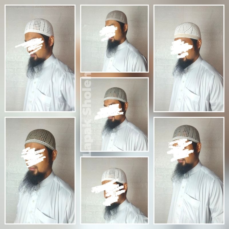 Songkok/Peci Rajut Sulam Yaman Dewasa