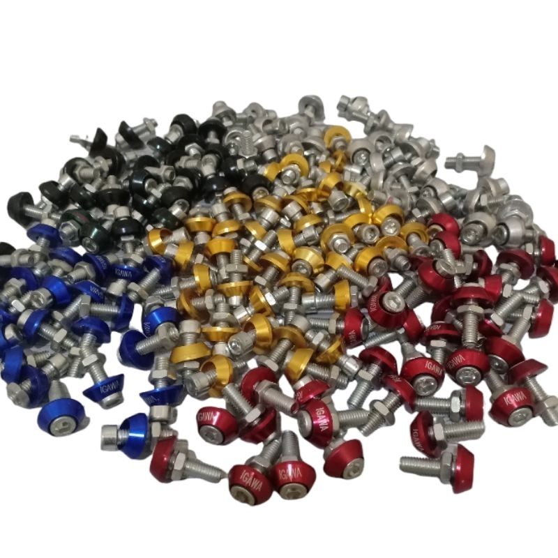 Baut L + Ling Monel Baut Posh Variasi Baut Plat Universal Buat Semua Motor Beat Mio Scoopy Vario Nma