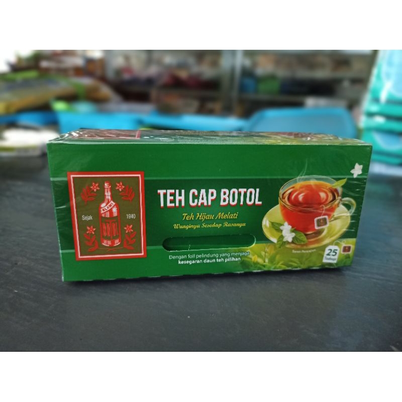 

Teh Cap Botol celup (Teh hijau melati) isi 25 kantong