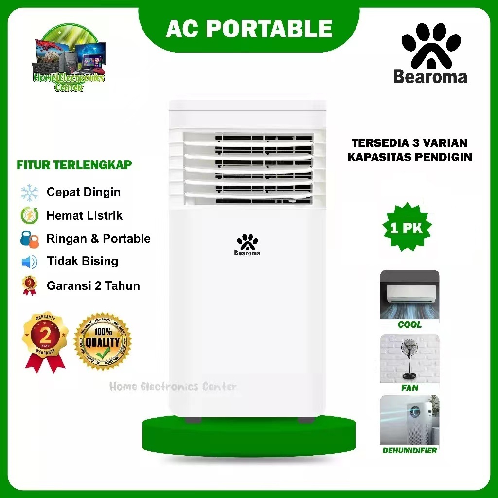 Rockstar AC Portable Murah Terlaris 1PK 1/2PK 3/4PK Terbaru Garansi Resmi 2 Tahun Original