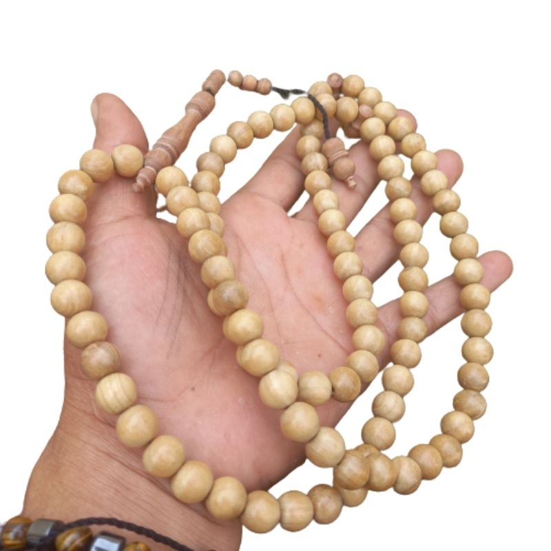 tasbih kayu cendana wangi 10mm tasbih cendana asli kalung tasbih kayu cendana bukan kayu stigi kayu 