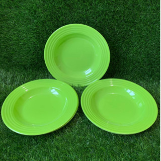 Piring makan Bulat Melamin Hijau BPA FREE