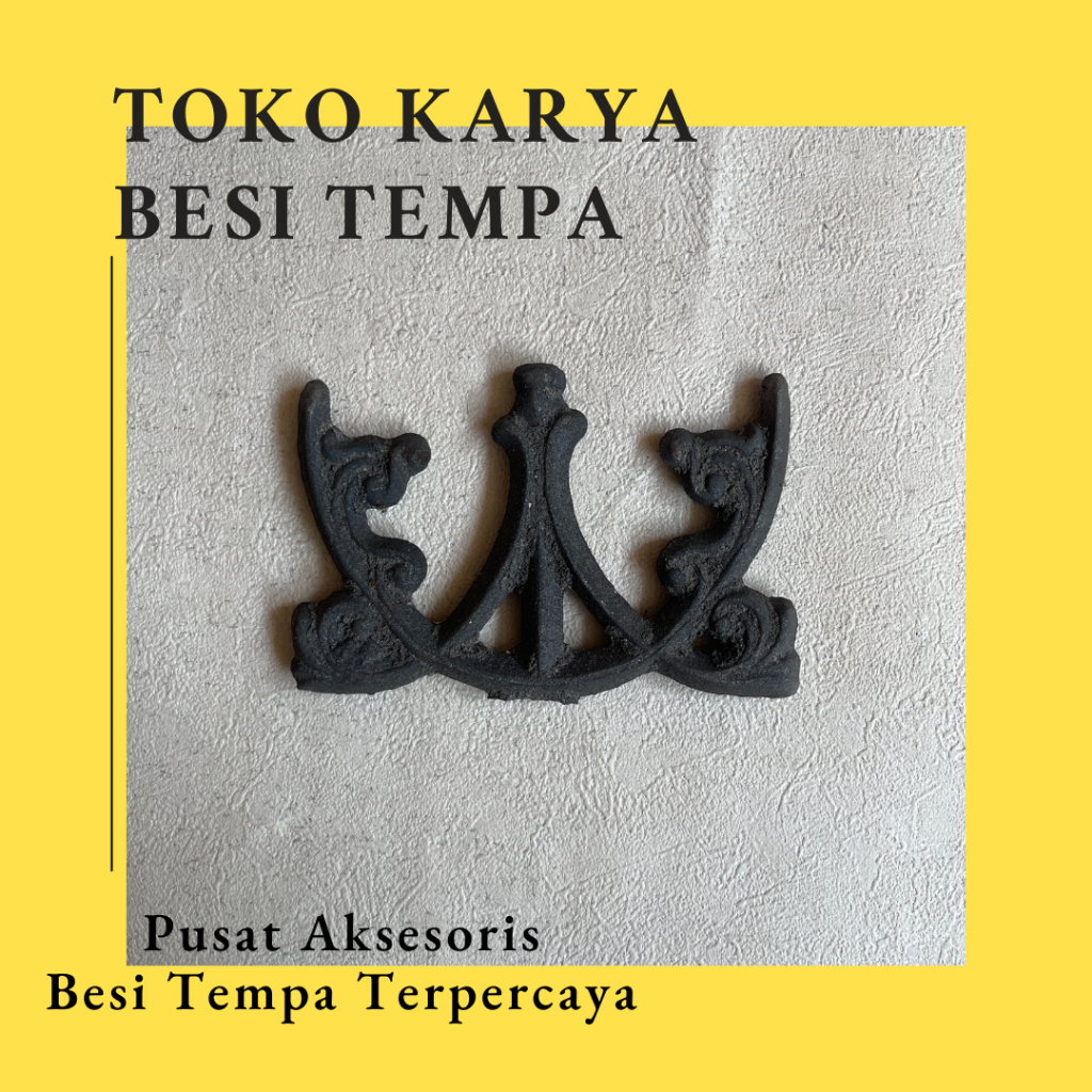 Ornamen Pagar Besi Cor 232 / Ornamen Besi Tempa / Ornamen Pagar Besi dan Tralis / Aksesoris Besi Tem