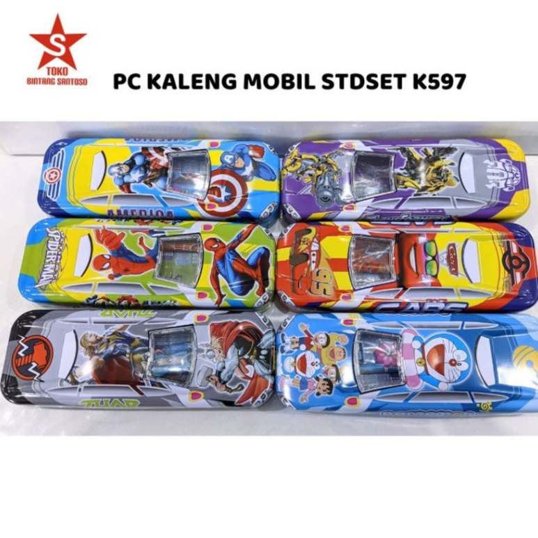 

PC KALENG MOBIL STUDY SET K597 / Pencil Case Kaleng Mobil K597 / Tempat Pensil