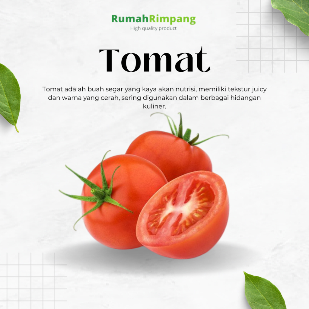 

[BISA INSTAN] JUAL TOMAT SAYUR - KEMASAN 250 GR