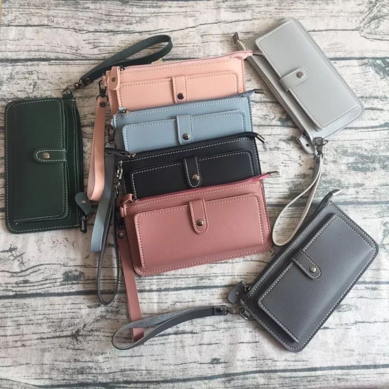 ( Fy  Dompet panjang Wanita / dompet panjang tali import Real Pict