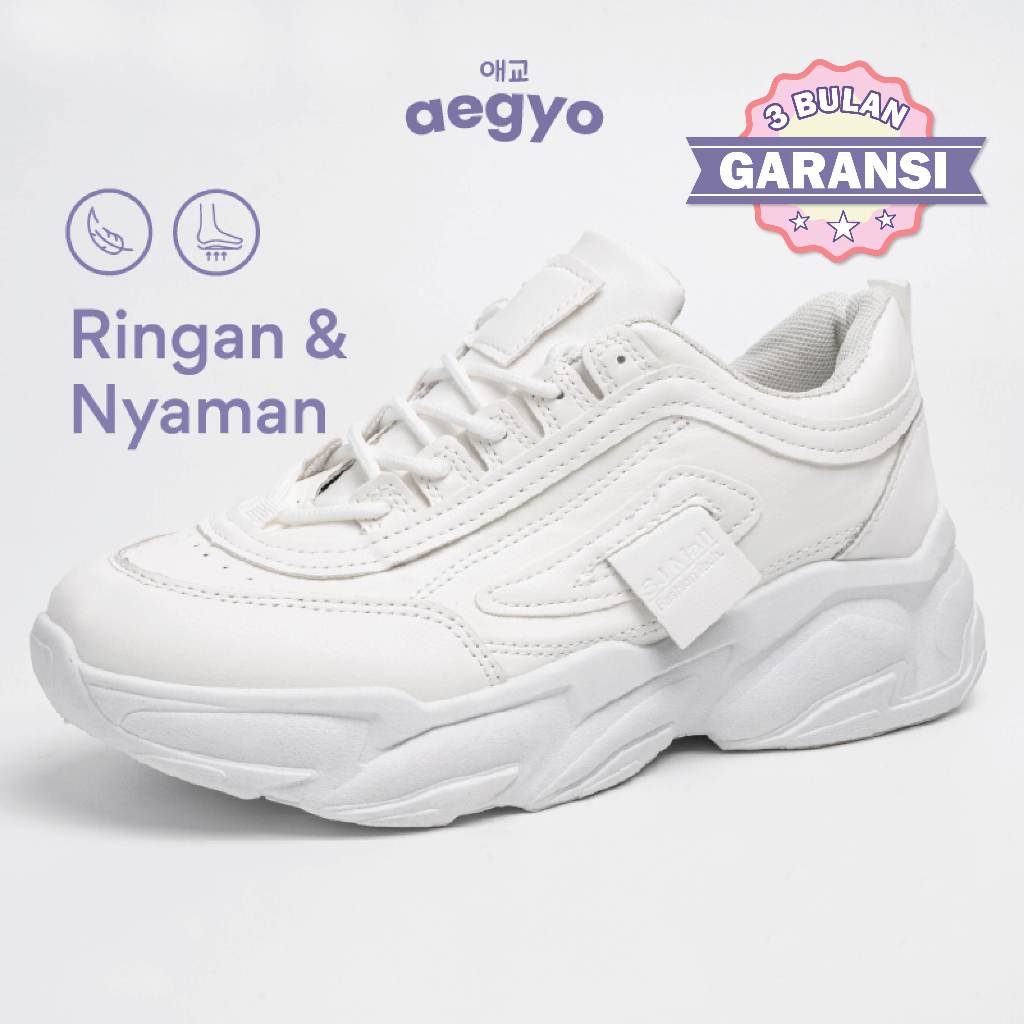 AEGYO Yesung Sepatu Sneakers Wanita Sport Shoes White