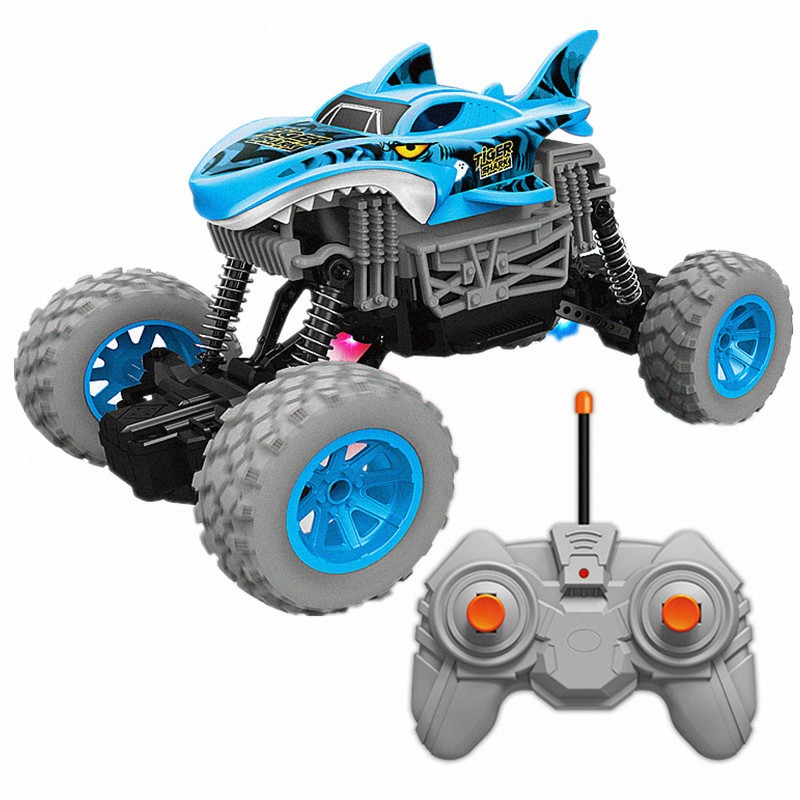 hot product nodia hot wheels mainan mobil badak hiu pemodelan remote control off-road climbing car