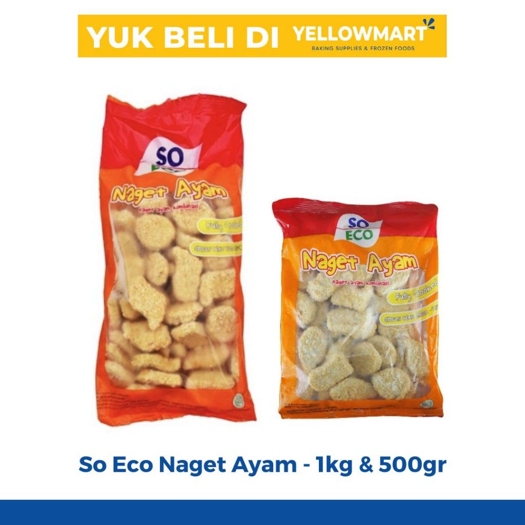 

So Eco Naget Ayam - 1kg & 500gr Chicken Nugget