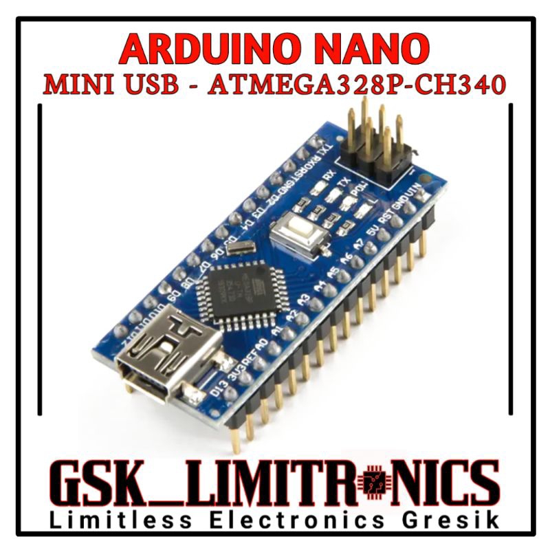 ARDUINO NANO ATMEGA328P (Sudah Solder)