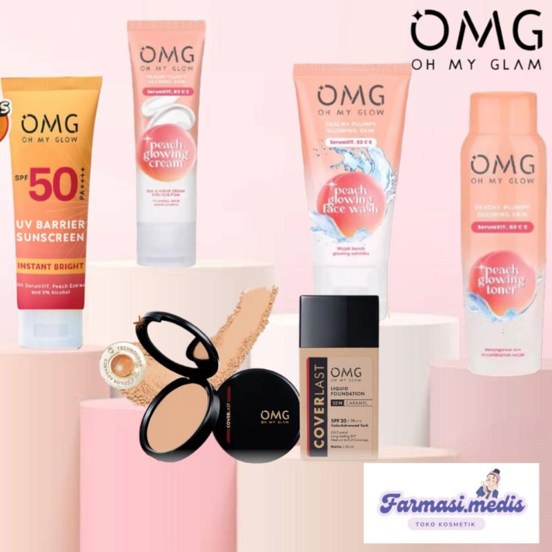 OH MY GLOW SERIES | OMG COVERLAST LIQUID | OMG SUNSCREEN | OMG MASKARA | OMG COVERLAST TWO WAY CAKE 