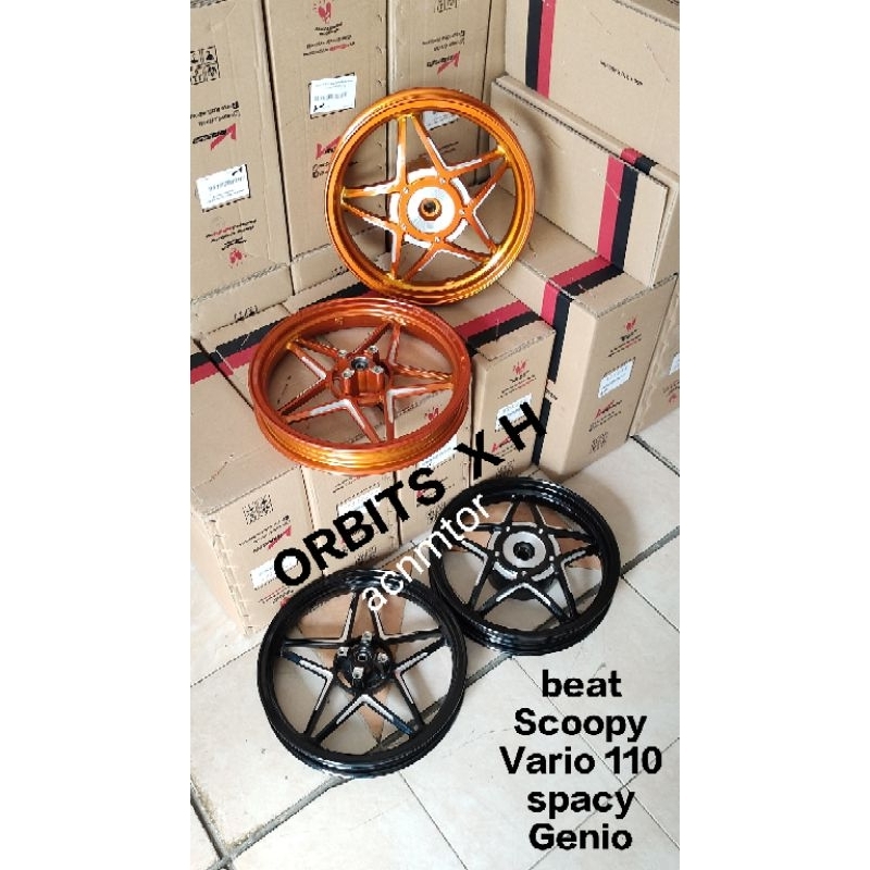 VELG PELAK BINTANG VROSSI V ROSSY ORBITS X H GEN 2 BEAT KARBU/FI/ESP/POP/DELUXE/STREAT SCOOPY KARBU/
