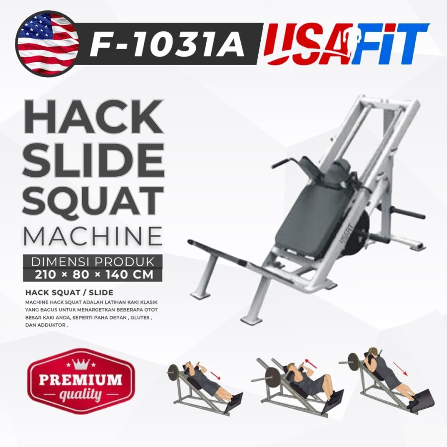 ALAT FITNESS HACK SLIDE SQUAT MACHINE USAFIT
