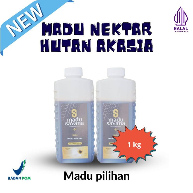 

madu akasia hutan sumatra 1kg murni