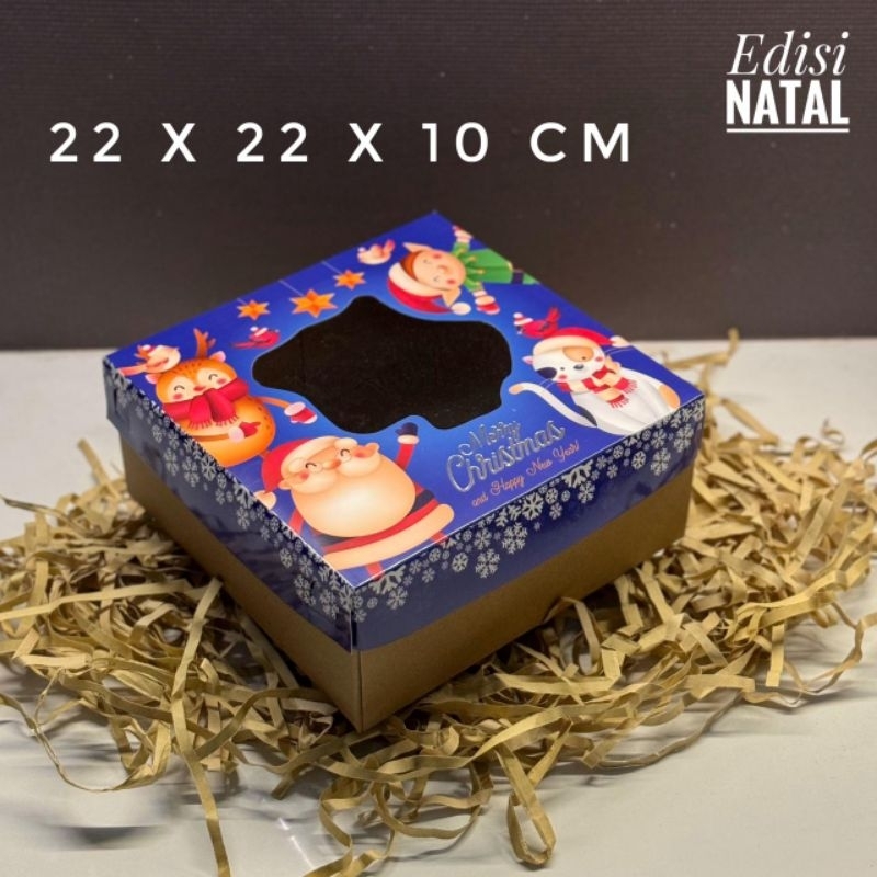 

Box Natal 22x22x10 CM Untuk Kotak Kue Roti Cake Snack Hampers Natal Christmas