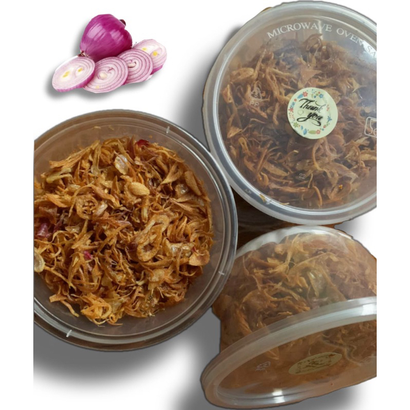 

Bawang Goreng Siap Saji Premium tanpa campuran renyah dan Tahan lama uk 60gr