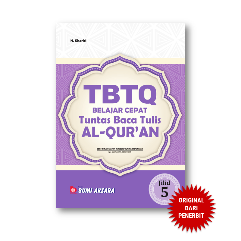 Bumi Aksara - TBTQ Jilid 5 Baca Tulis Al Qur'an