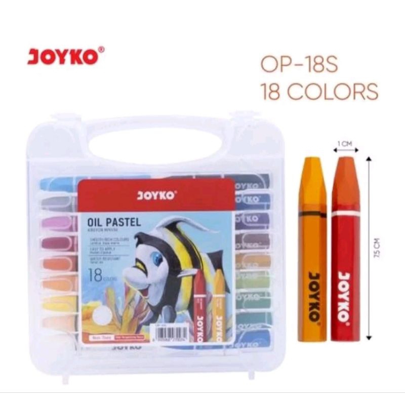 

Crayon oil pastel joyko 18 warna