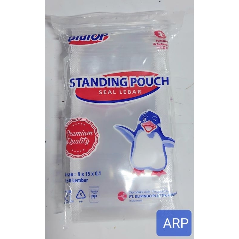 standing pouch 9x15cm/standing pouch double seal-seal lebar 9x15cm
