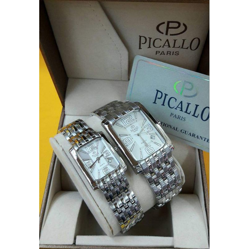 JAM TANGAN COUPLE PICALLO 314 MADE IN PARIS QUARTZ