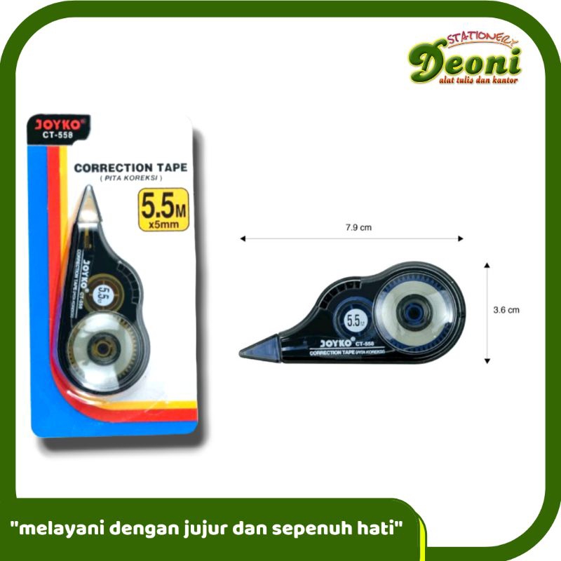 

Joyko Correction Tape CT-558 5.5m x 5mm