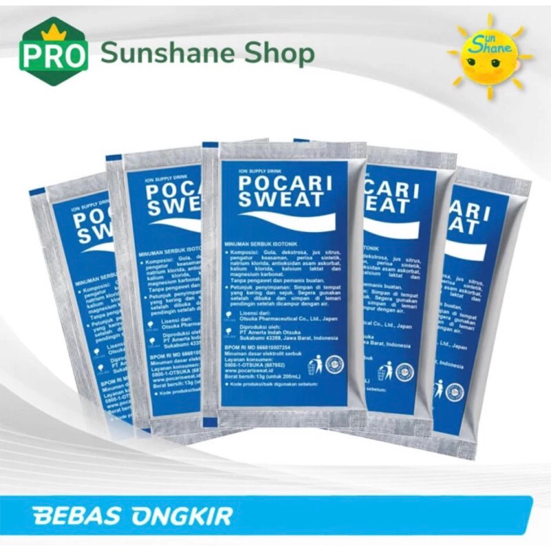 Pocari Sweat Box Minuman Serbuk Isotonik 13gr 13 gr 1 box isi 5 Sachet