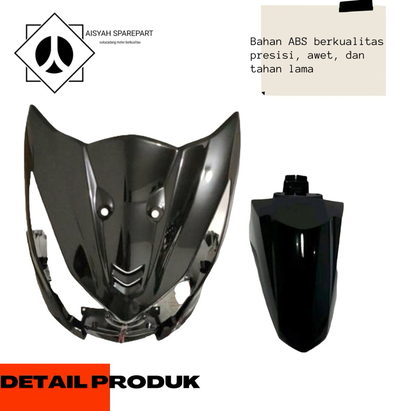 Harga Satuan Cover Bodi Cover Dasi Tameng Spakbor Depan Honda Beat FI Esp Warna Hitam Tahun 2015