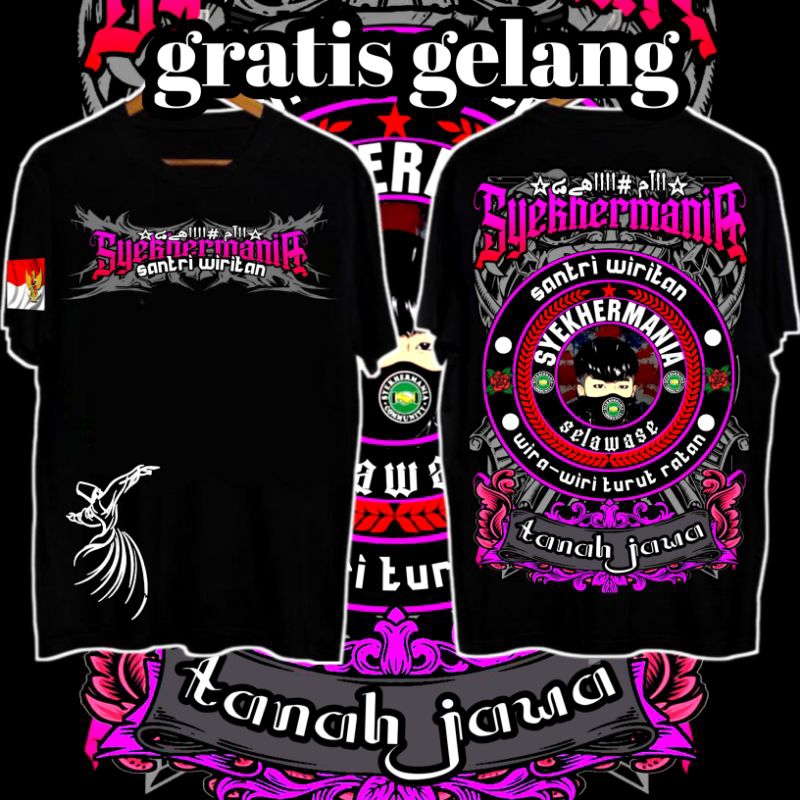 kaos distro syekhermania terbaru keren murah lengan pendek