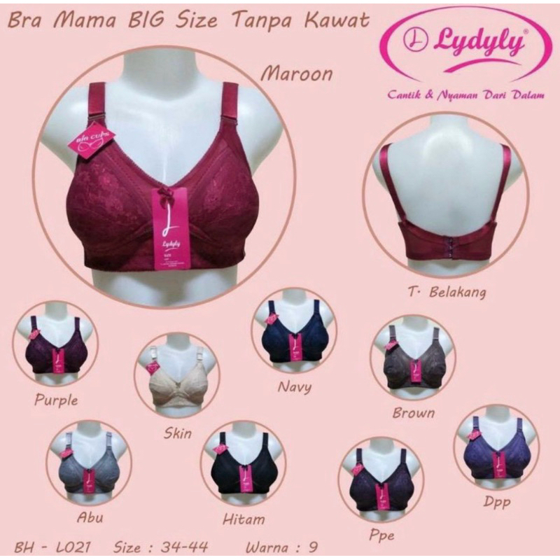 Bh lydyly L021 brukat tanpa kawat