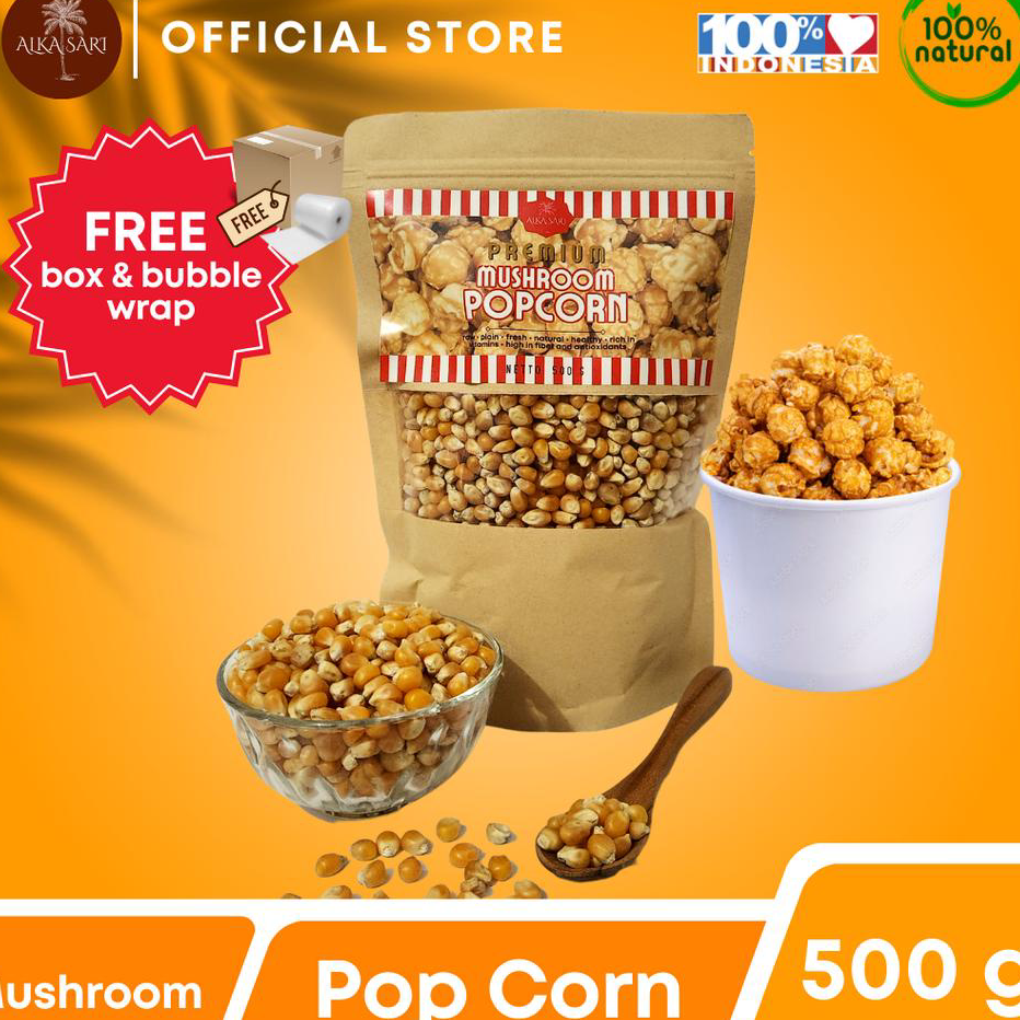 

BCJD4616 [PROMO MURAH!!!] Jagung Popcorn Jumbo Mushroom Asli Premium Alka Sari 500 gram