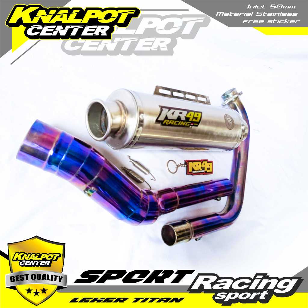 KNALPOT RACING ORIGINAL KR49 / DBS VIXION SATRIA FU R15 V2 V3 V4 CB150 CBR150 GSX JUPITER MX KING SO