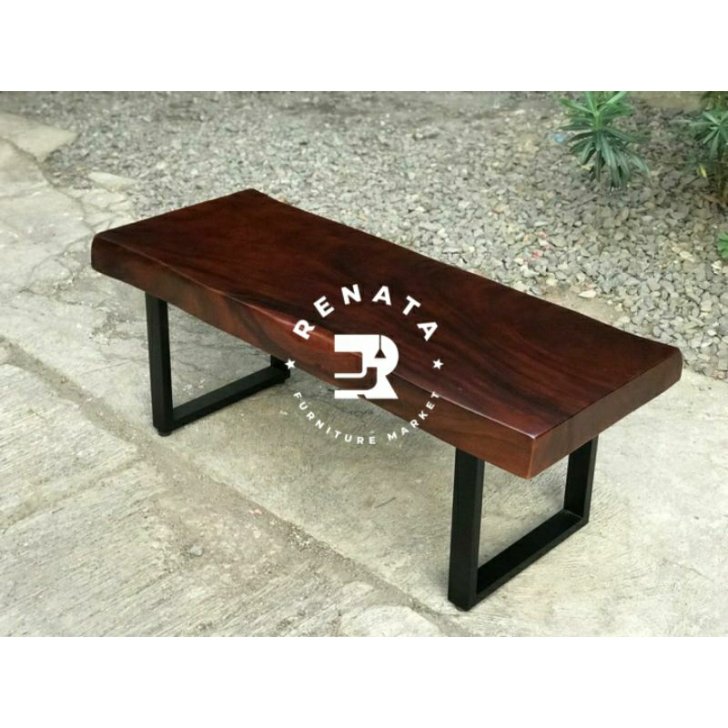 Meja Makan Kayu Solid Utuh - Meja Makan Trembesi - Meja Trembesi