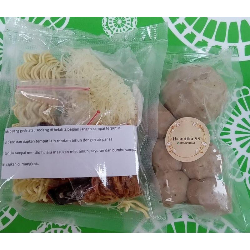

Bakso Kuah Sedang Home Made Tanpa Bahan pengawet+Bumbu Kuah